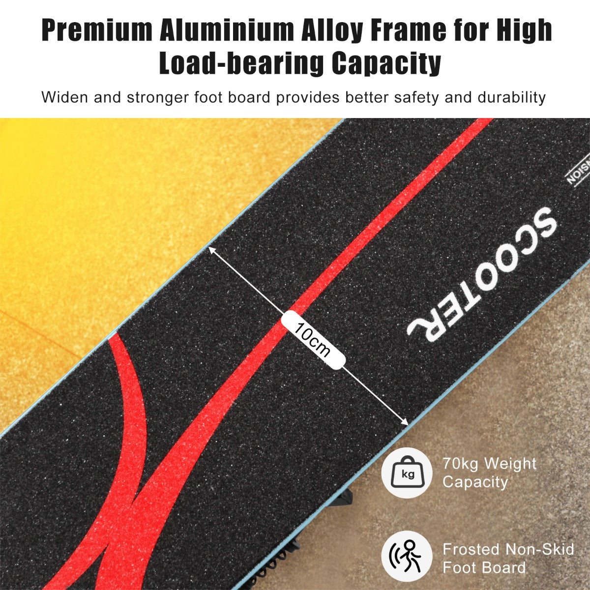 Livsk costway set van 2 kinderspeelgoed opvouwbare step met lampjes en 360 draaibare stoel met antislipbasis blauw 2