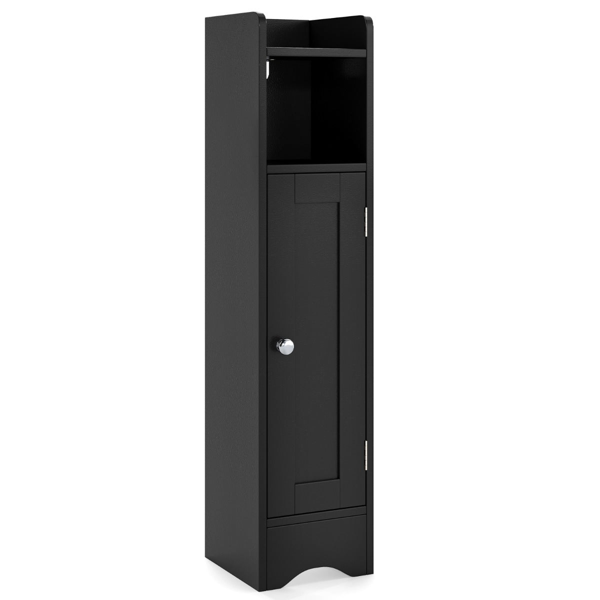 LIVSK Toiletpapierkast - Compact en Slim Ontwerp - Verstelbare Planken - Anti - Kantel Beveiliging - Geschikt voor Smalle Ruimtes