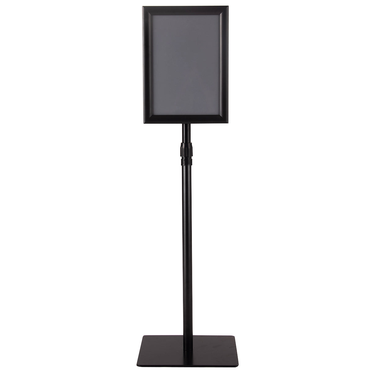 LIVSK Informatiestandaard - Hoogwaardig Kunststof en Metaal - Verstelbaar van 73,5 tot 118 cm - 360 Graden Draaibaar - Zwart