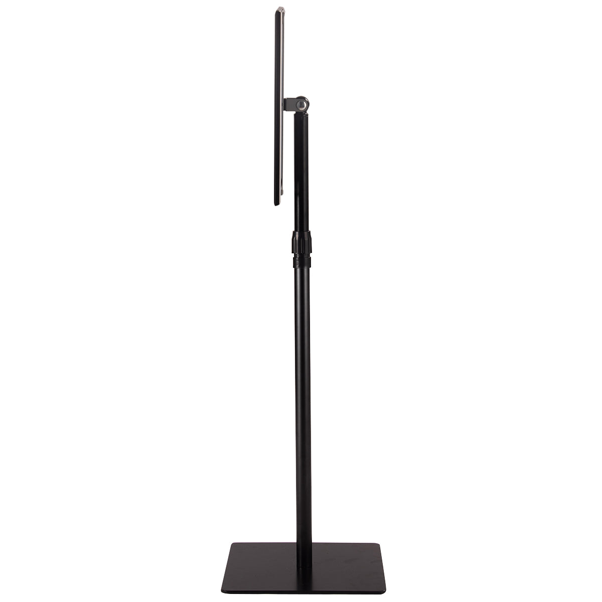 LIVSK Informatiestandaard - Hoogwaardig Kunststof en Metaal - Verstelbaar van 73,5 tot 118 cm - 360 Graden Draaibaar - Zwart