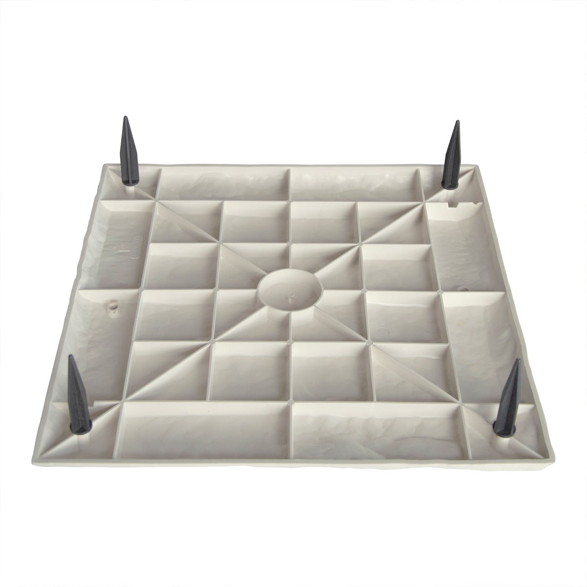 LIVSK Polypropyleen Stapstenen Set van 8 - Lichtgewicht en Weerbestendig - Antislip - 39,5 x 39,5 cm - Beige
