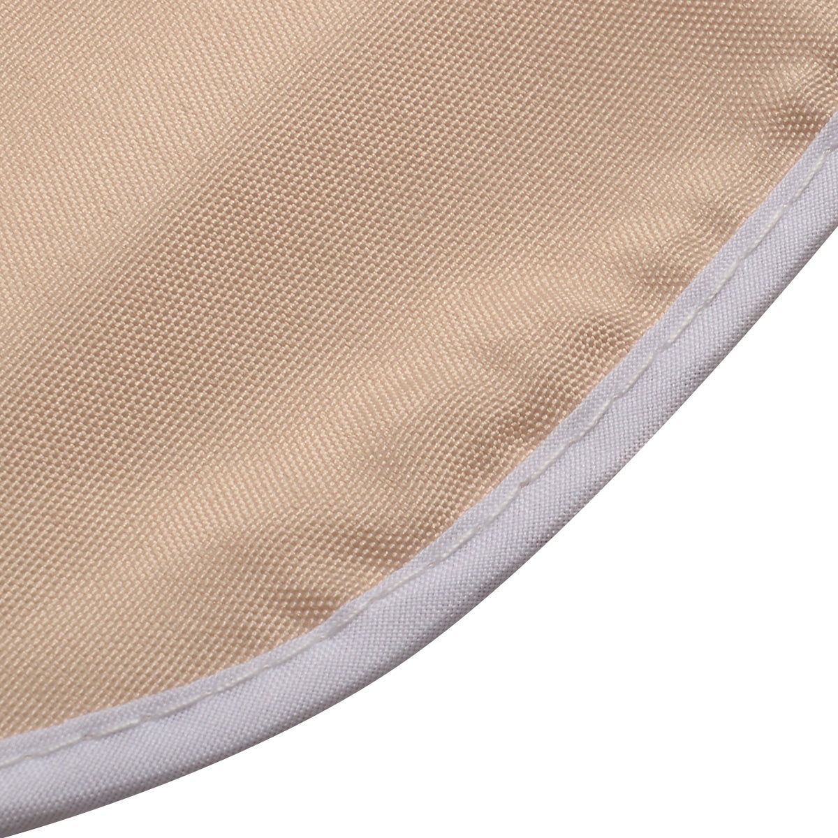 LIVSK Zonnedak voor Schommelbanken - Duurzaam Polyester - Afneembaar en Wasbaar - Overstek 12 cm - Elegante Witte Rand - Beige