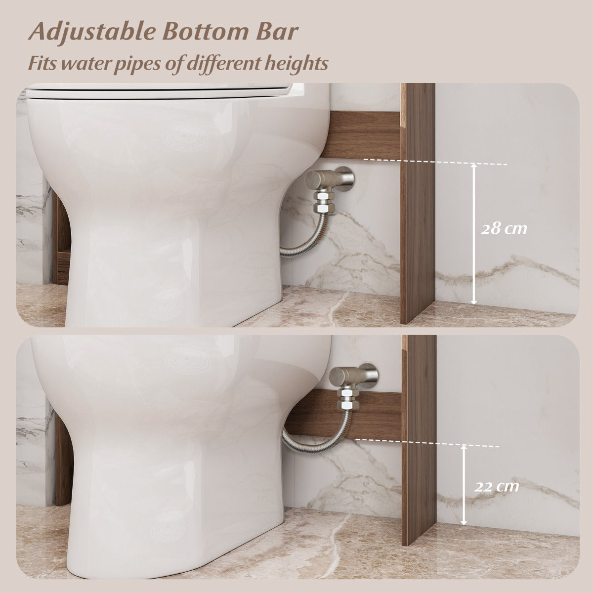 Livsk costway toiletkast vrijstaande badkamerkast bovenkast voor badkamer en wasruimte badkamerrek van hout grijs 3