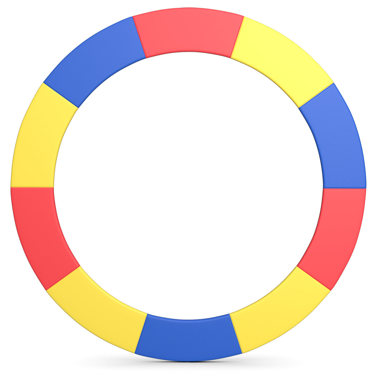 Livsk costway trampoline matras 427cm x 427cm x 10cm trampoline oefening fitness gymnastiek trampoline pad kleurrijk 1