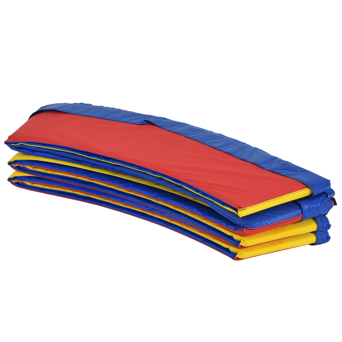 Livsk costway trampoline matras 427cm x 427cm x 10cm trampoline oefening fitness gymnastiek trampoline pad kleurrijk
