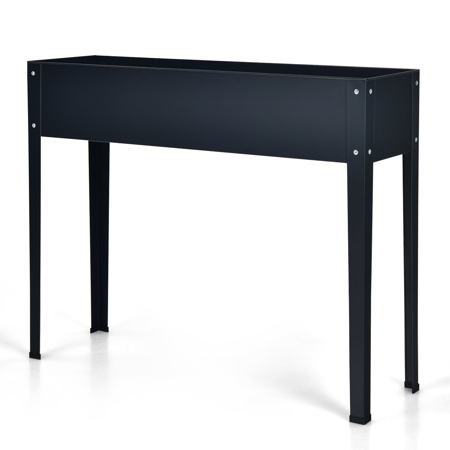 LIVSK Verhoogd Tuinbed - Duurzaam Gegalvaniseerd Staal - Afvoergaten voor Vochtbalans - Eenvoudige Montage - 100 x 30 x 80 cm -