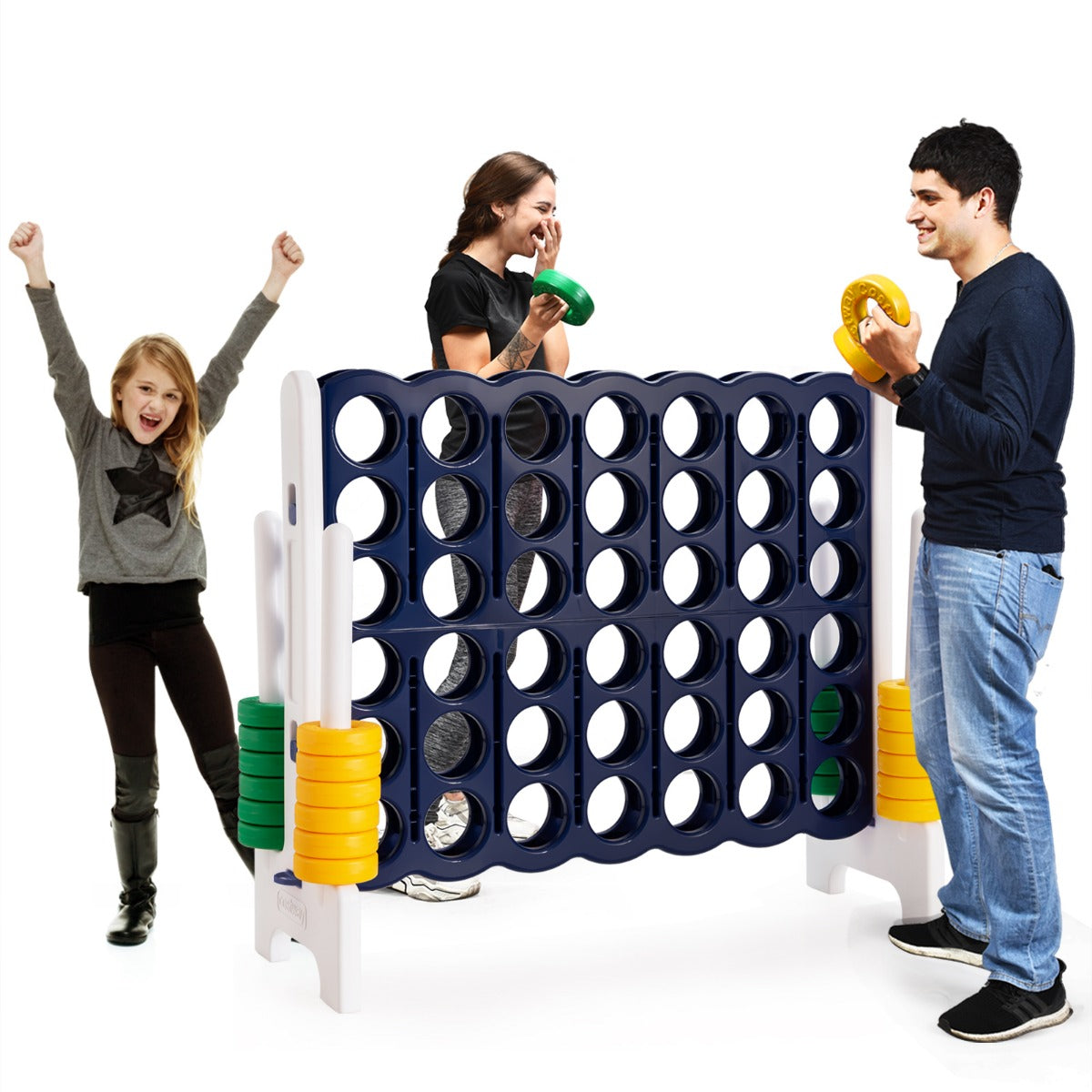LIVSK 4-winnende spelset - Educatief en leuk voor het gezin - Duurzaam en veilig - Lichtgewicht - 120 x 42 x 104 cm - Groen