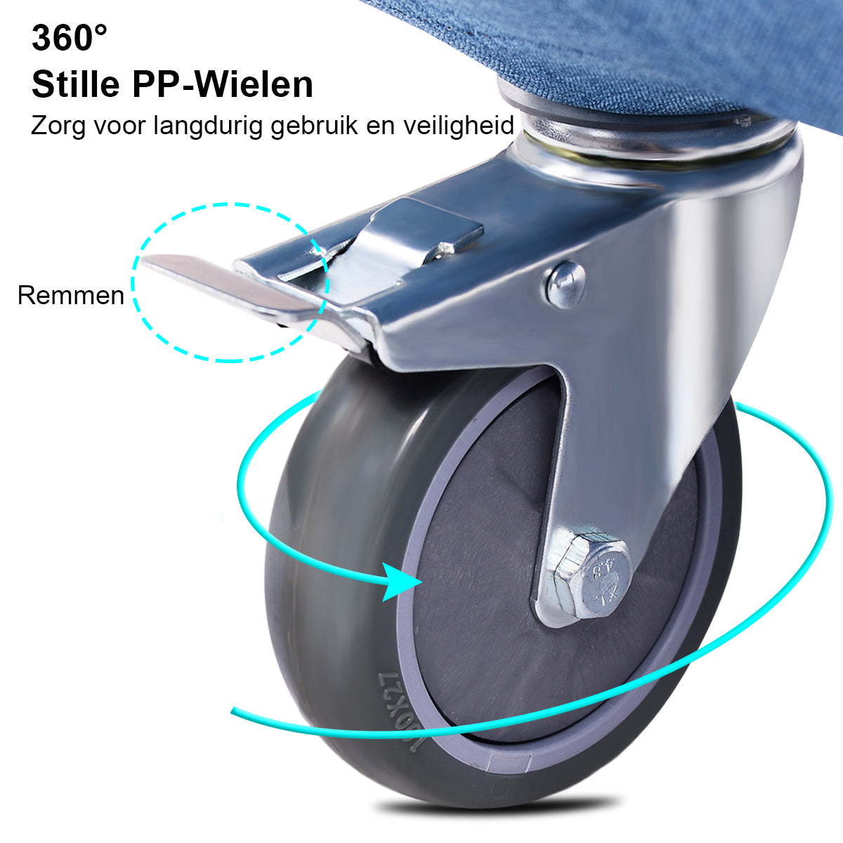 LIVSK 3-in-1 Opvouwbare Bank - Ligstoel en Bed - Ruimtebesparend - Stevig Stalen Frame - Draagvermogen tot 150 kg - Blauw