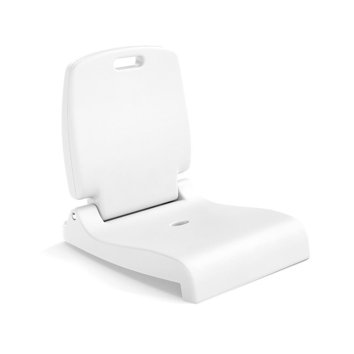 LIVSK Opvouwbare Zwembadstoel - Ergonomische Rugleuning - PE-materiaal - Draagbaar - Tot 100 kg - 56 x 47 x 52 cm - Wit