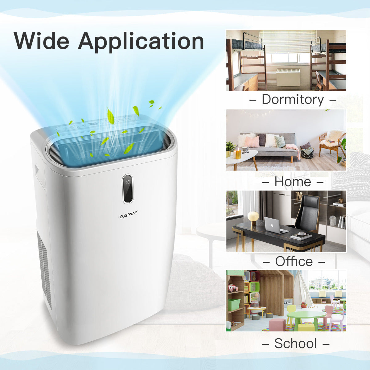 LIVSK Draagbare Airconditioner 16.000 BTU - Koelen, Verwarmen, Ontvochtigen - Wifi-bediening - Stil en Energiezuinig - Wit