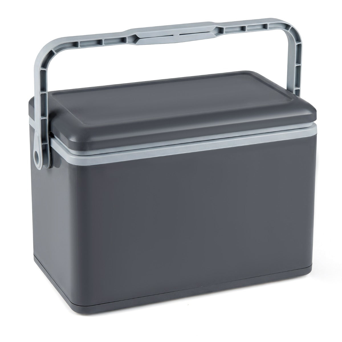 LIVSK Draagbare Koelbox 12L - Hoogwaardige PU-Isolatie - Ergonomisch Handvat - Tot 300 kg Belastbaar - Wit / Donkergrijs