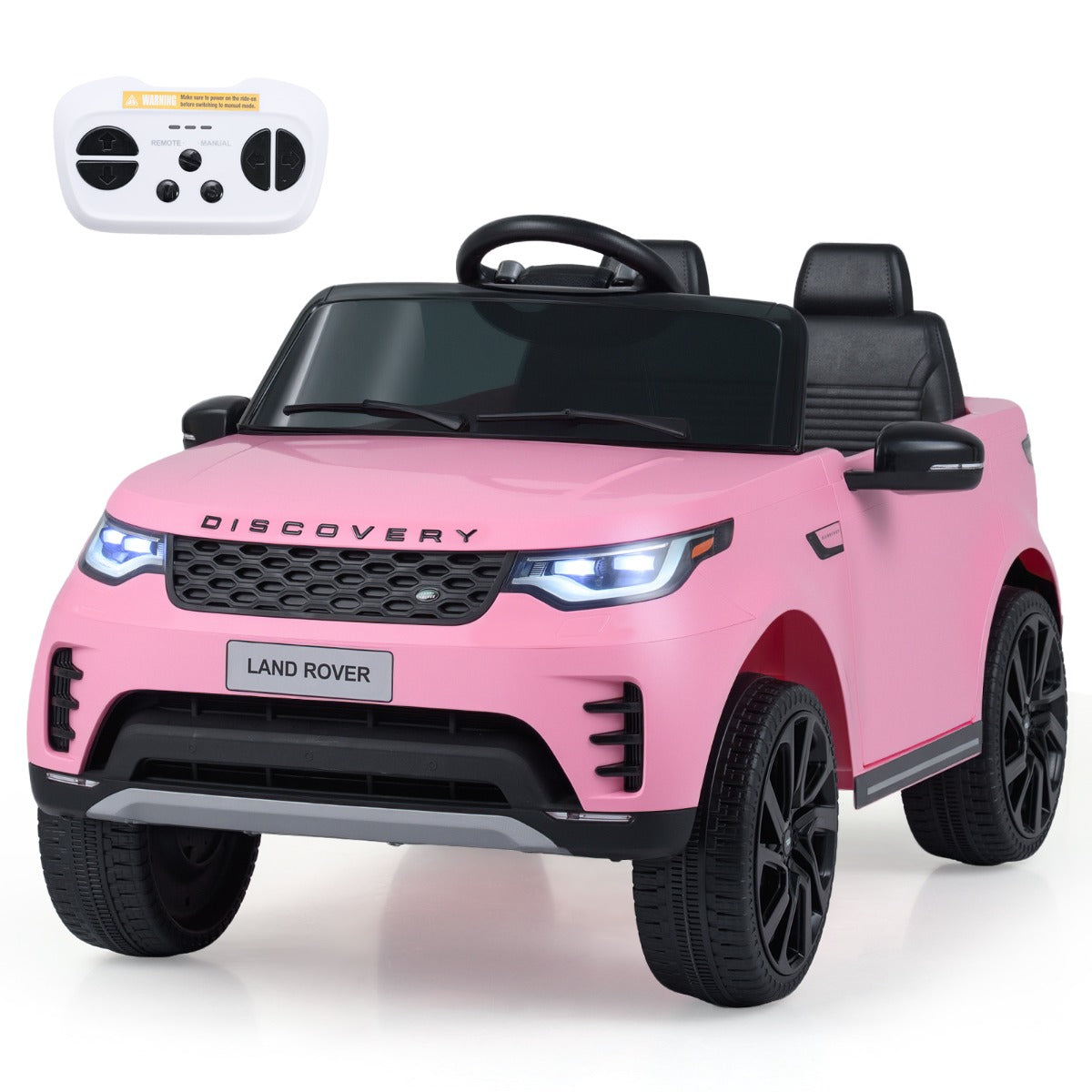 LIVSK Elektrische Auto voor Kinderen - Veilig PP en Metaal - Afstandsbediening - USB Muziek - Zwart/Roze