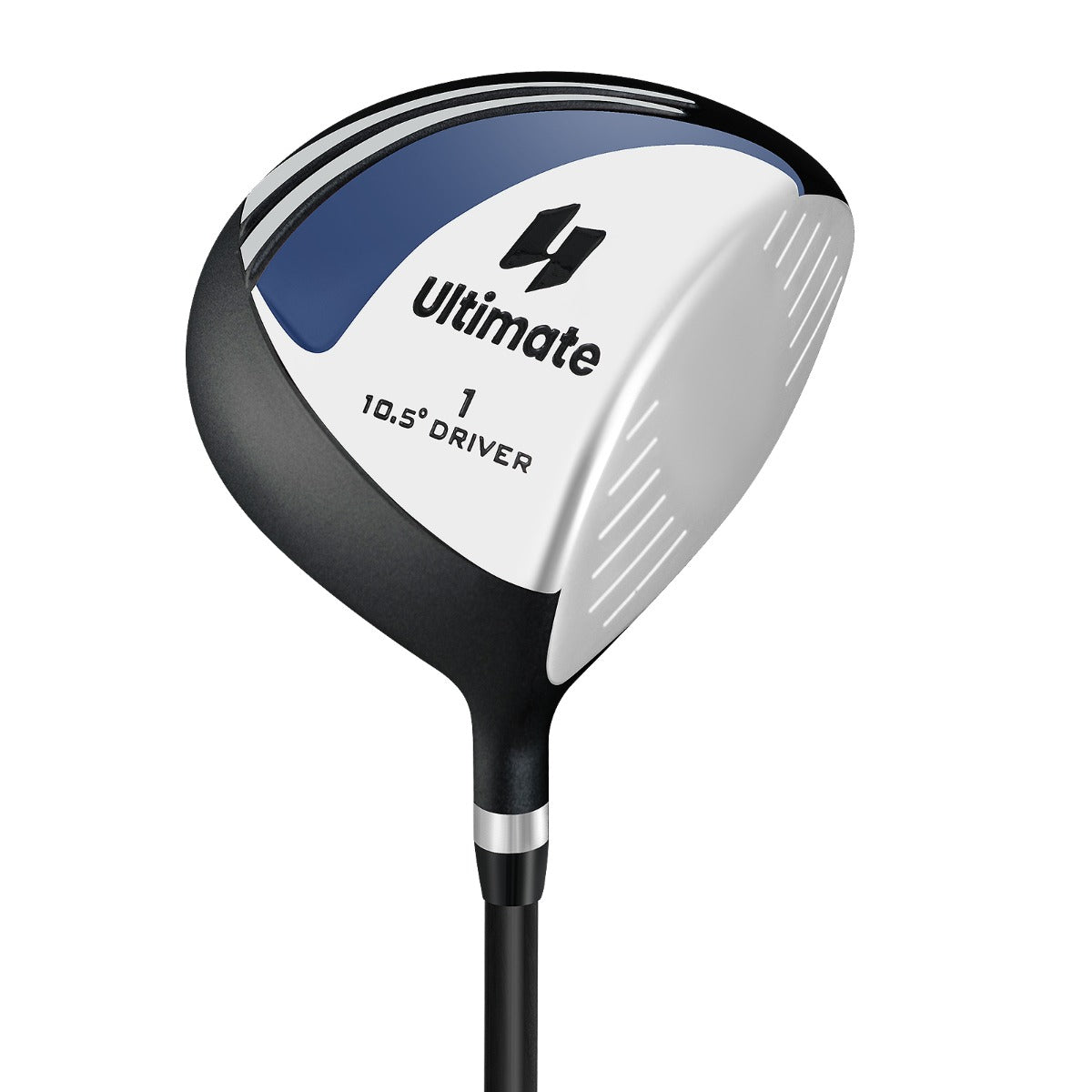 LIVSK Golfdriver voor Heren - 460 cc Aluminium Hoofd - Lichte Grafiet Shaft - Instelbare Loft 10,5° - Zwart + Zilver