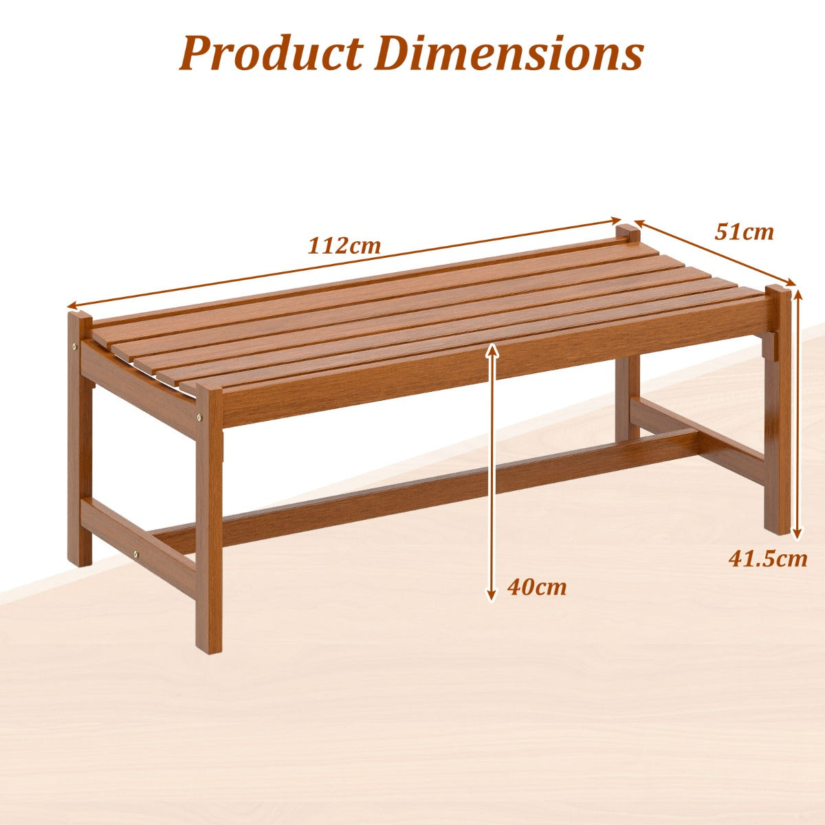 LIVSK Tuinbank - Massief Hardhout - Draagvermogen 240 kg - Voor 2 Personen - Gebogen Zitting - Teak