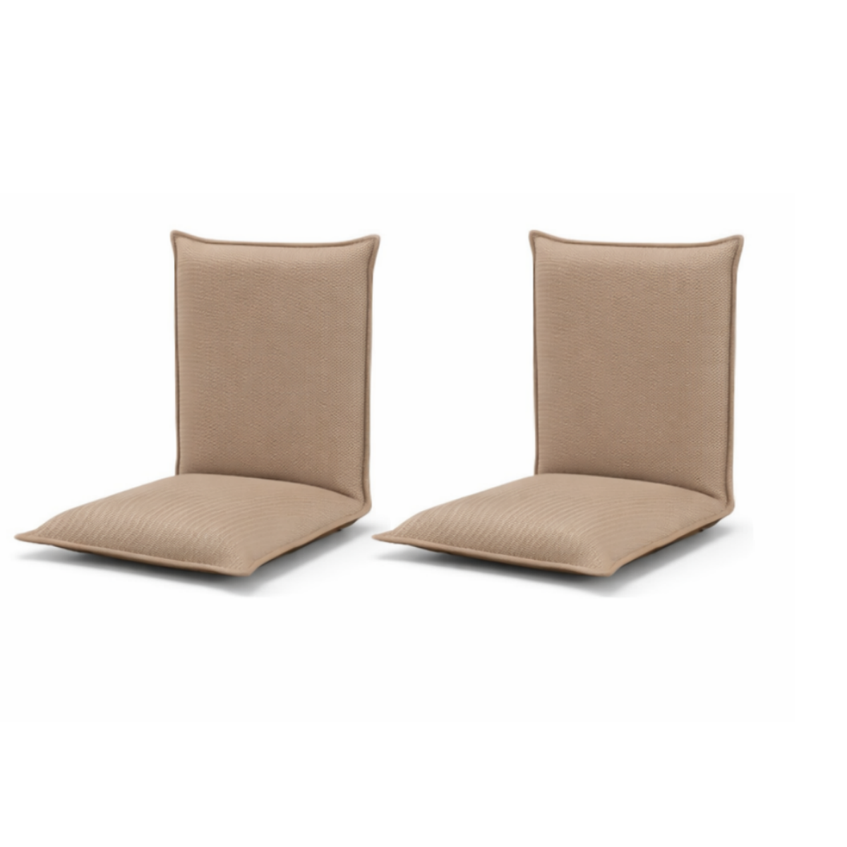 LIVSK Verstelbare Vloerstoel - 6-Traps Rugleuning - Lichtgewicht Metalen Frame - Ideaal voor Kinderen en Volwassenen - Beige