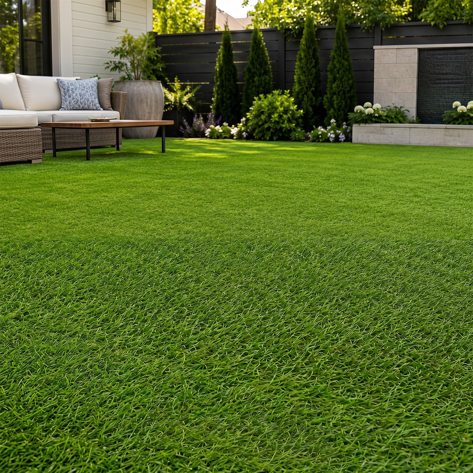 Costway 20 mm Kunstgras Buiten Groen 100 x 500 cm