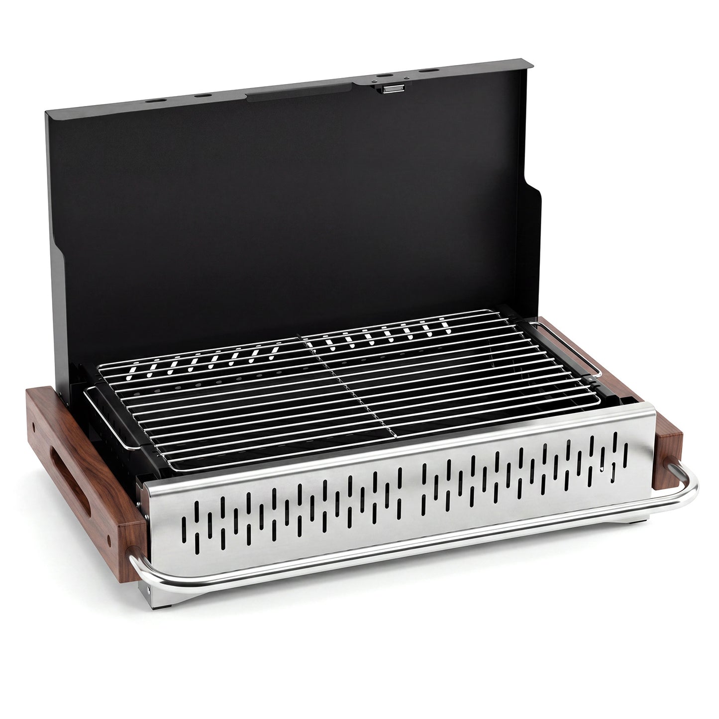Costway Draagbare Houtskoolbarbecue voor Buiten met Opvouwbaar Rooster 62 x 43,5 x 41,5 cm