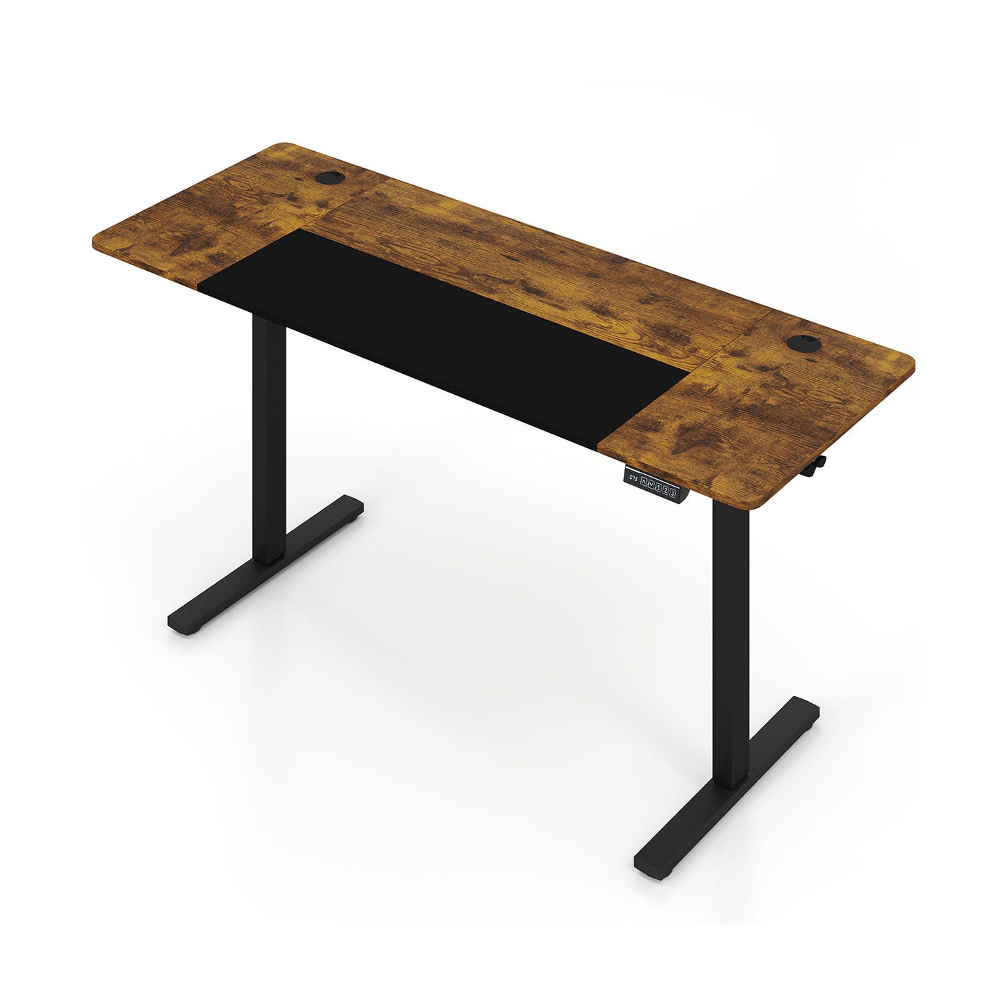 Costway Elektrisch in Hoogte Verstelbaar Bureau 160 x 60 cm Bruin
