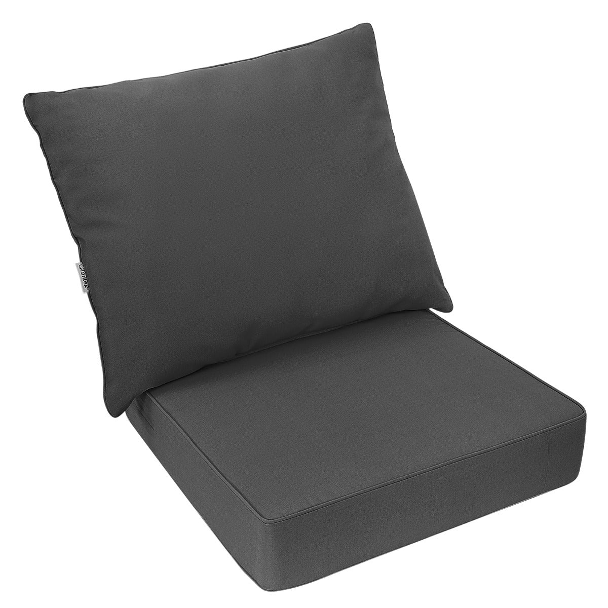 Costway Kussenset voor Tuinmeubelen Kussens voor Buitenstoelen met Antislip Touwriemen Dikke Zit- en Rugkussens voor Bank en Tuinstoel