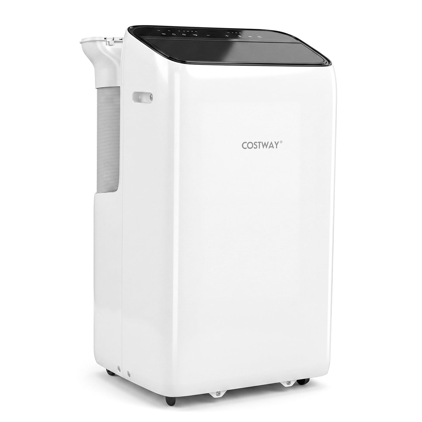 Costway Mobiele Airconditioner met Afvoerslang 12.000 BTU 5-in-1-airconditioner met Koelen Verwarmen Ontvochtigen Ventilator en Slaapstand