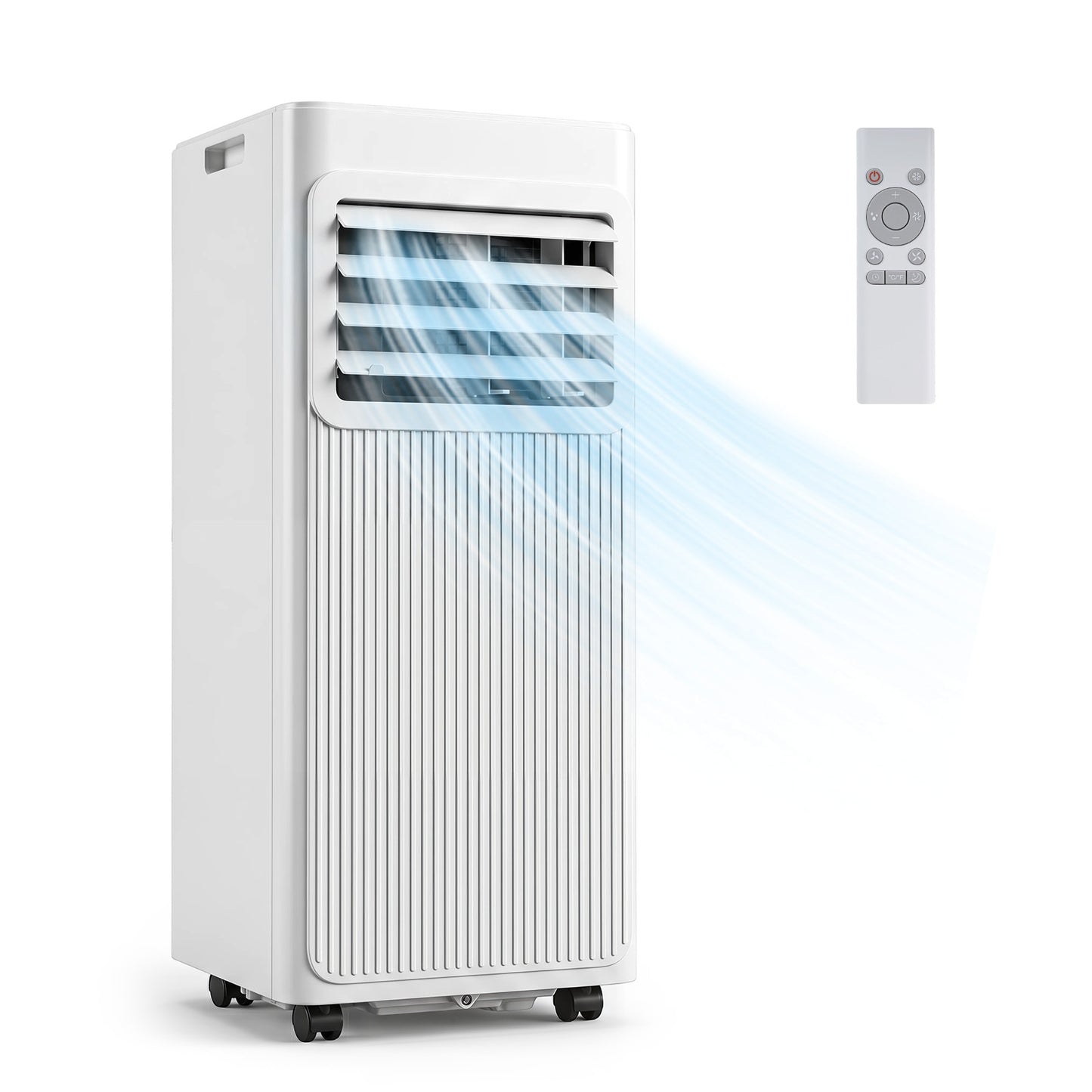 Costway Mobiele Airconditioner met Afvoerslang 7000 BTU 3-in-1-Airconditioner voor Koeling Ventilatie en Luchtontvochtiging