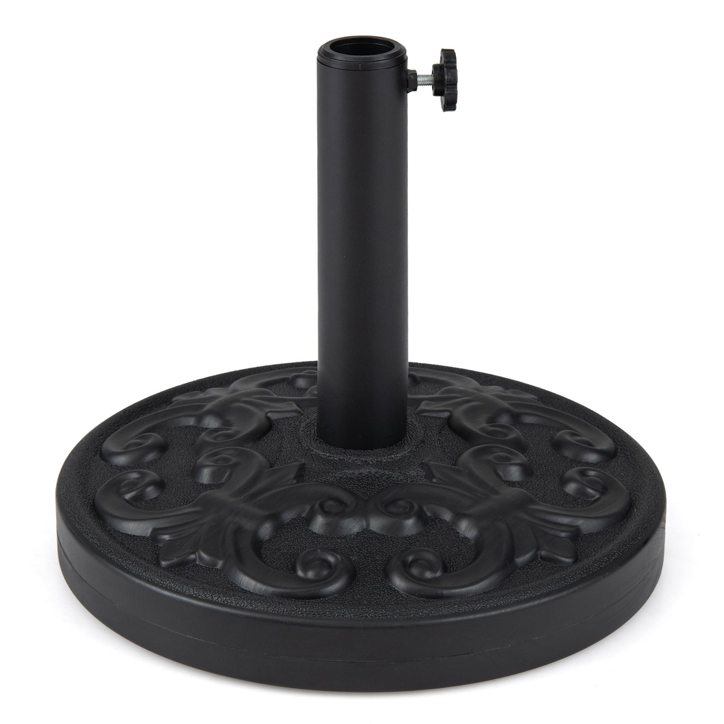 Costway Ronde Parasolvoet voor Parasolstokken van 38/48 mm Verzwaarde Parasolhouder