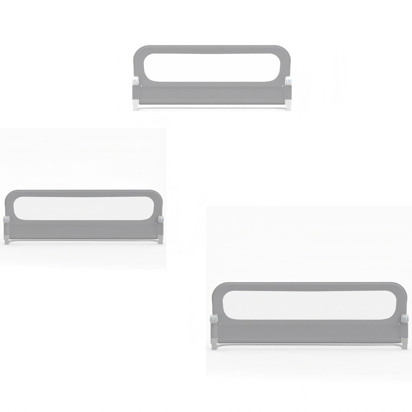 Costway Set van 2 Inklapbare Bedhekken van 178 cm + Inklapbaar Bedhek met Afneembare Bekleding van Oxford-stof Grijs