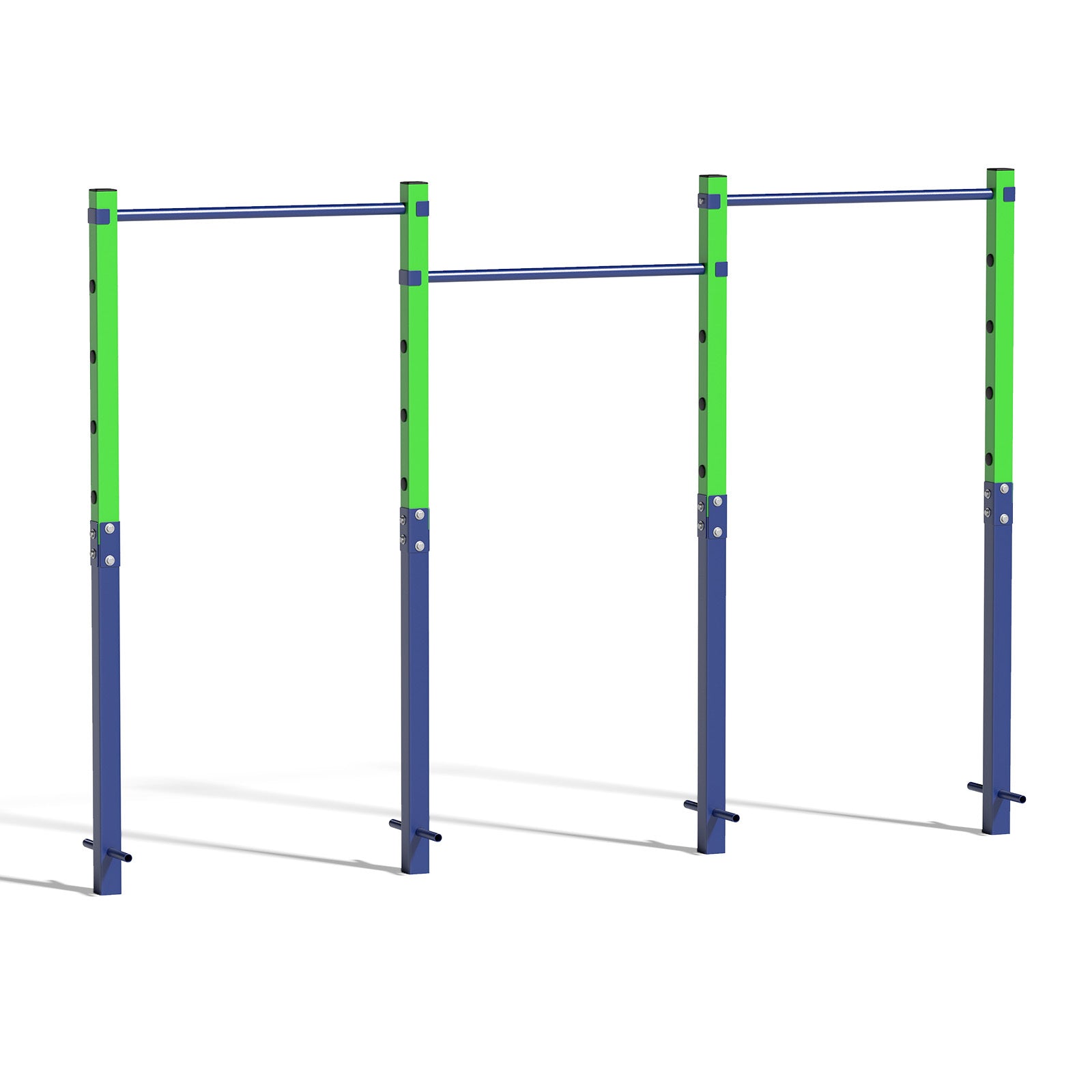Costway Trekstang in Hoogte Verstelbare Rekstang 80-172 cm Dipstation van Verzinkt Staal tot 330 kg Blauw