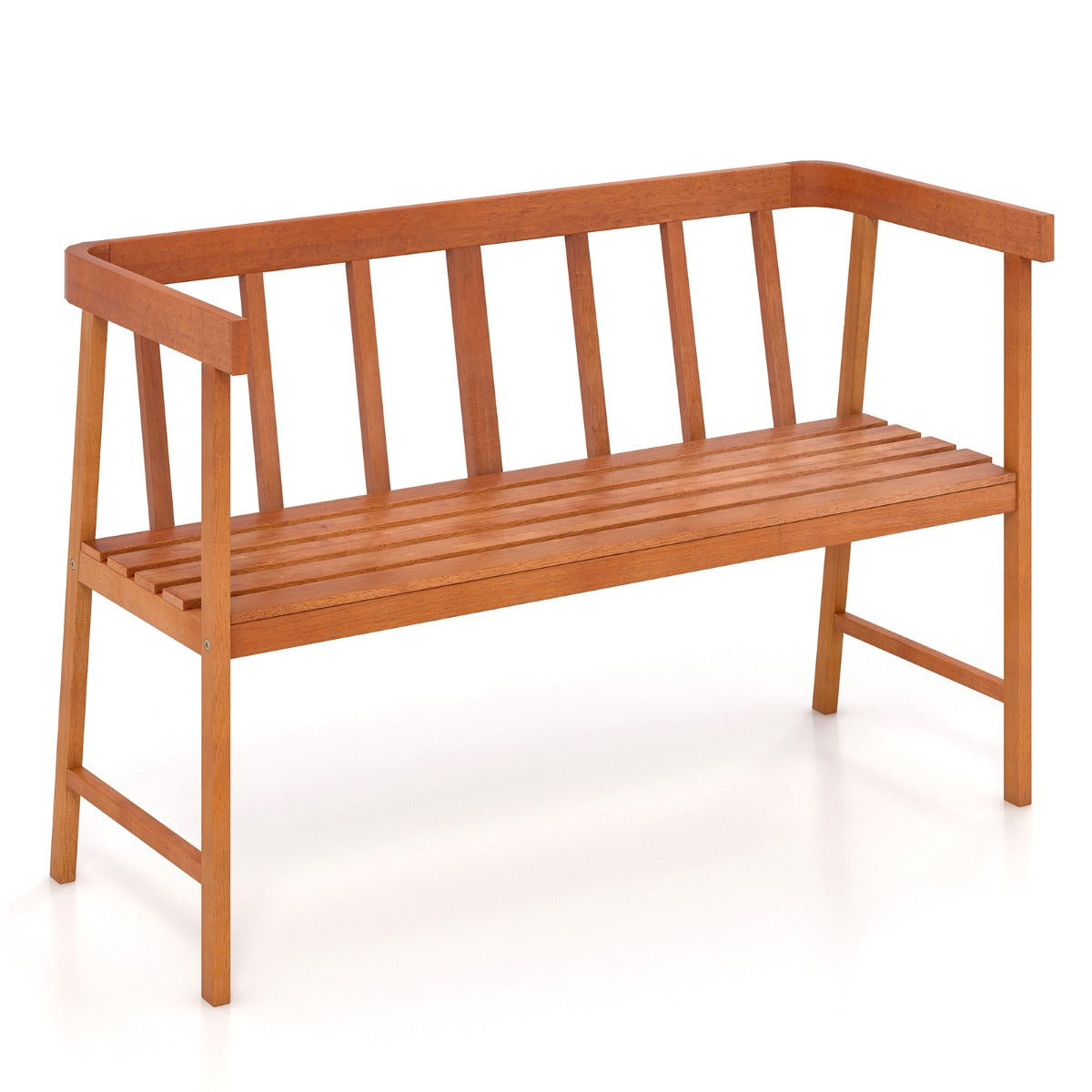 Costway Tuinbank Acaciahout Zitbank tot 360 kg Belastbaar Terrasbank 2-Zits Houten Bank Parkeerbank voor Terras Balkon Tuin 110 x 46 x 72 cm
