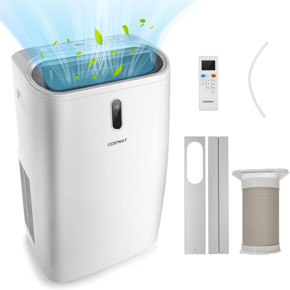 LIVSK Airconditioner Verwarming 5 in 1 - Afstandsbediening - 14000 BTU - Draagbaar - 40 ㎡ Capaciteit - Wit