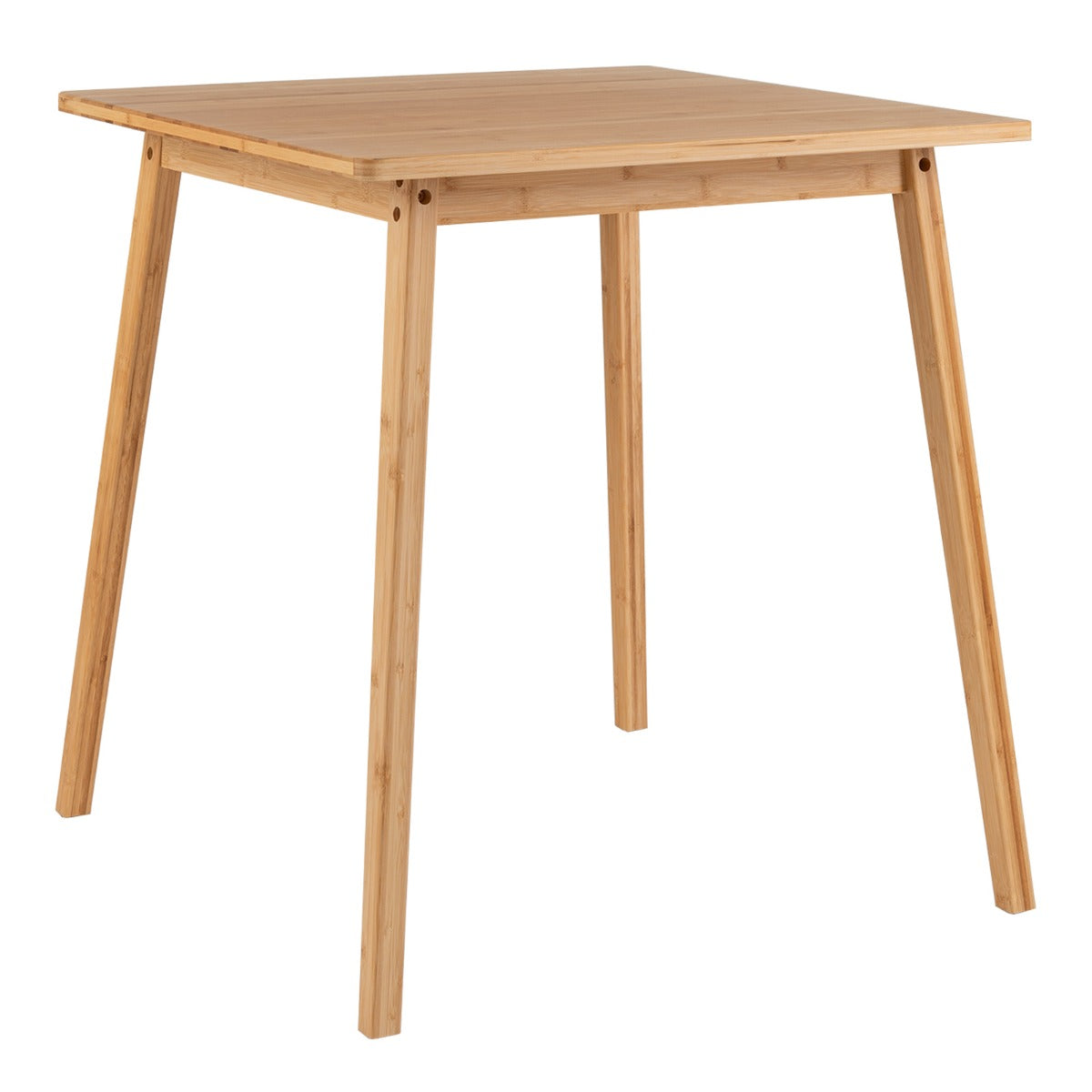 LIVSK Bamboe Eettafel - Geschikt voor 2-4 Personen - Compact Ontwerp - 100 kg Draagvermogen - Eenvoudige Montage - Naturel