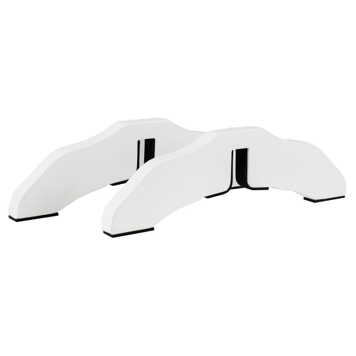 LIVSK Barrièrebeugels - Extra Stabiliteit voor Houten Hekken - Milieuvriendelijk Dennehout - Eenvoudig te Installeren - Wit