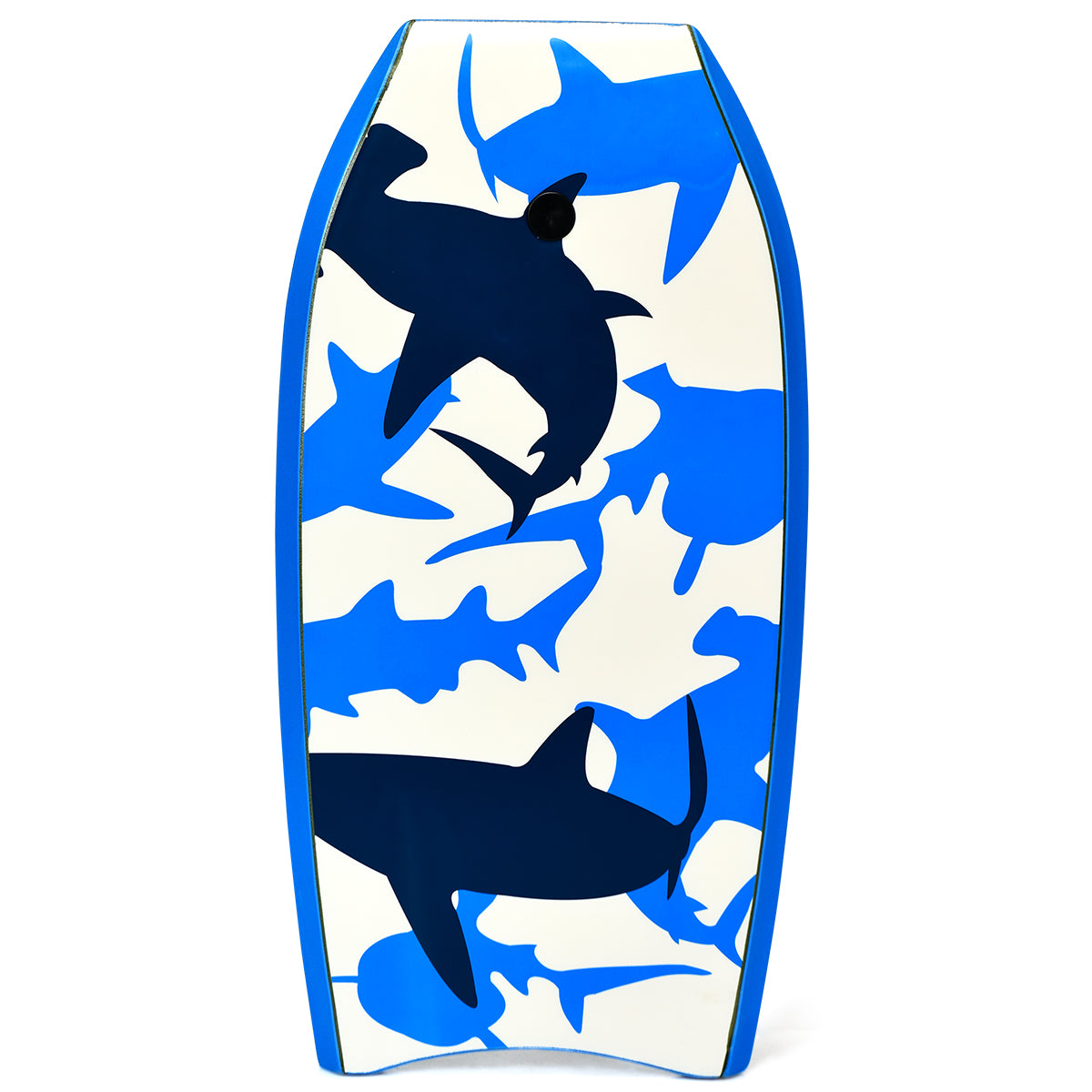 LIVSK Bodyboard - Duurzame EPS-kern - Slagvast XPE-dek - Glad HDPE-bodem - Met Veiligheidslijn - 83 x 47 x 5,5 cm - Blauw