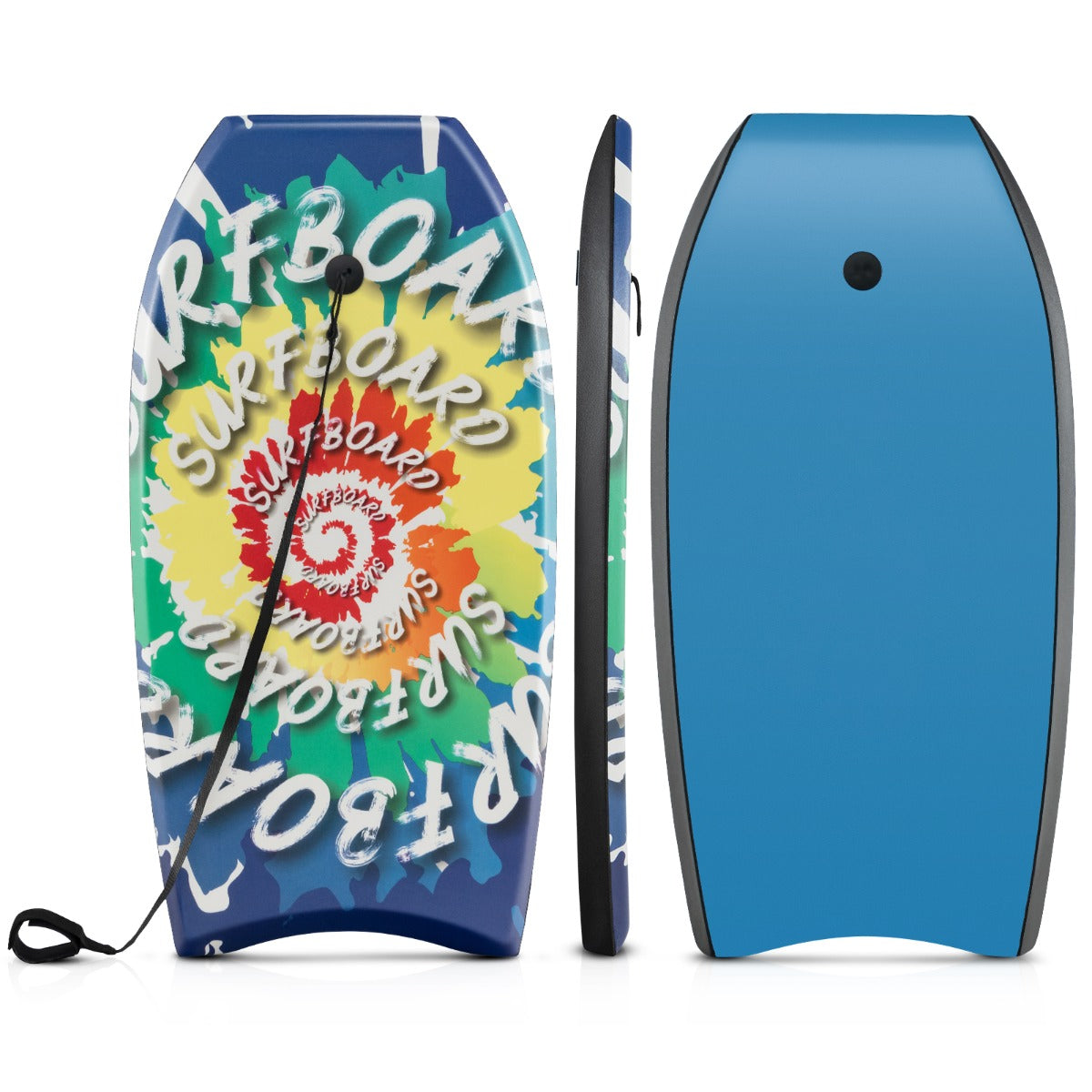 LIVSK Bodyboard - Halvemaanvormige Staart - Schokbestendig XPE-Dek - Inclusief Verstelbare Polsband - 94/104 cm - Multi kleur