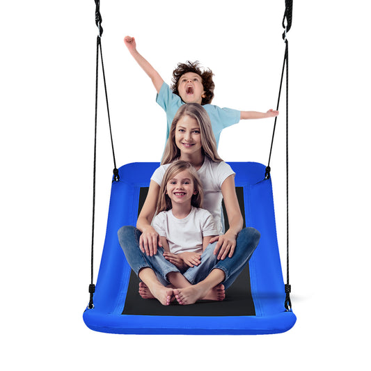 LIVSK Boomschommel - Verstelbare Touwen - Stevig Stalen Frame - Duurzaam Oxford Stof - Voor Kinderen - Blauw