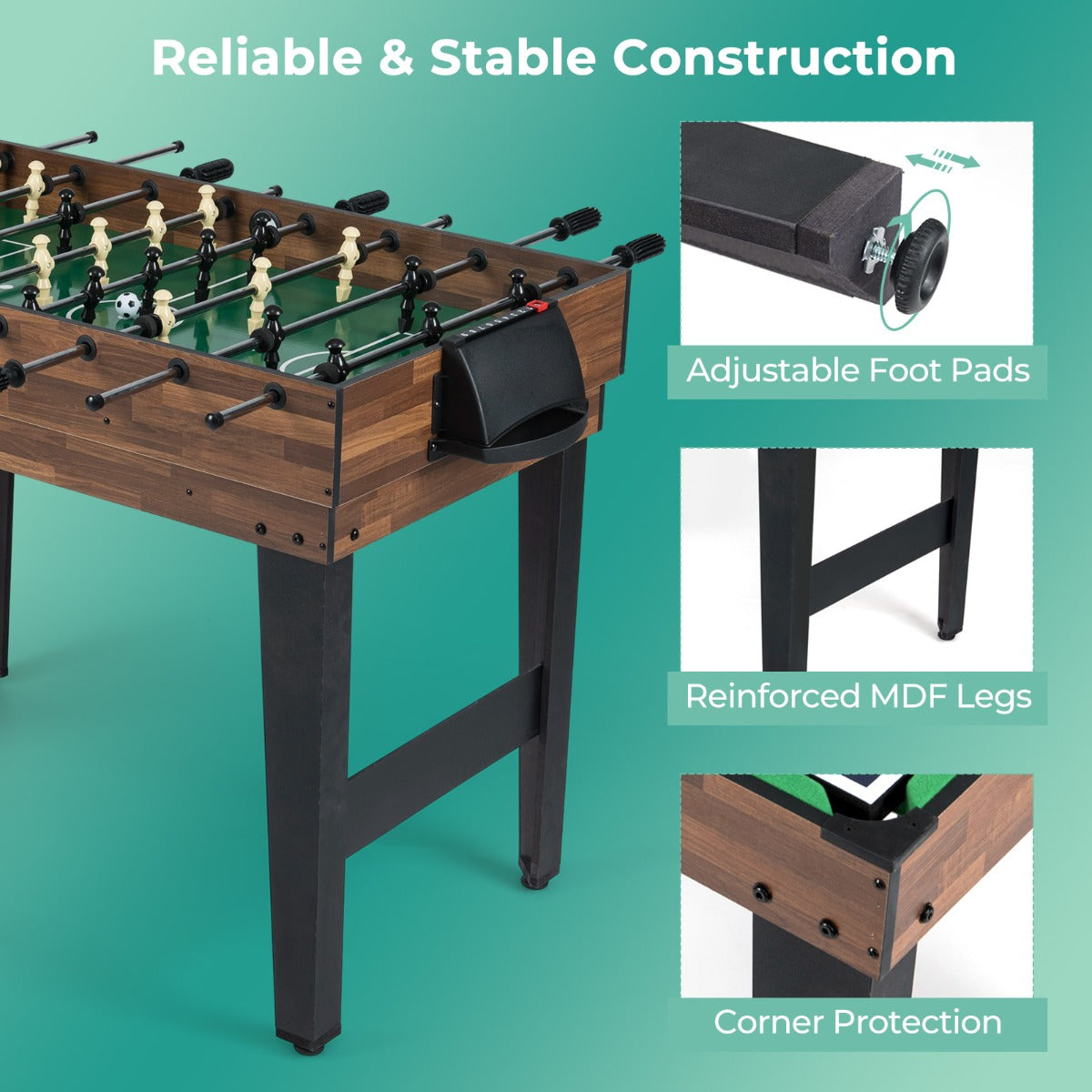 Livsk costway 10 in 1 multifunctionele speeltafel set multifunctionele speeltafel 4