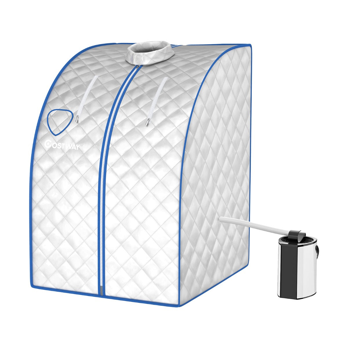 LIVSK Draagbare Stoomsauna - 9 Temperatuurniveaus tot 64°C - Afstandsbediening - Timerinstellingen - Inclusief accessoires - Zwart