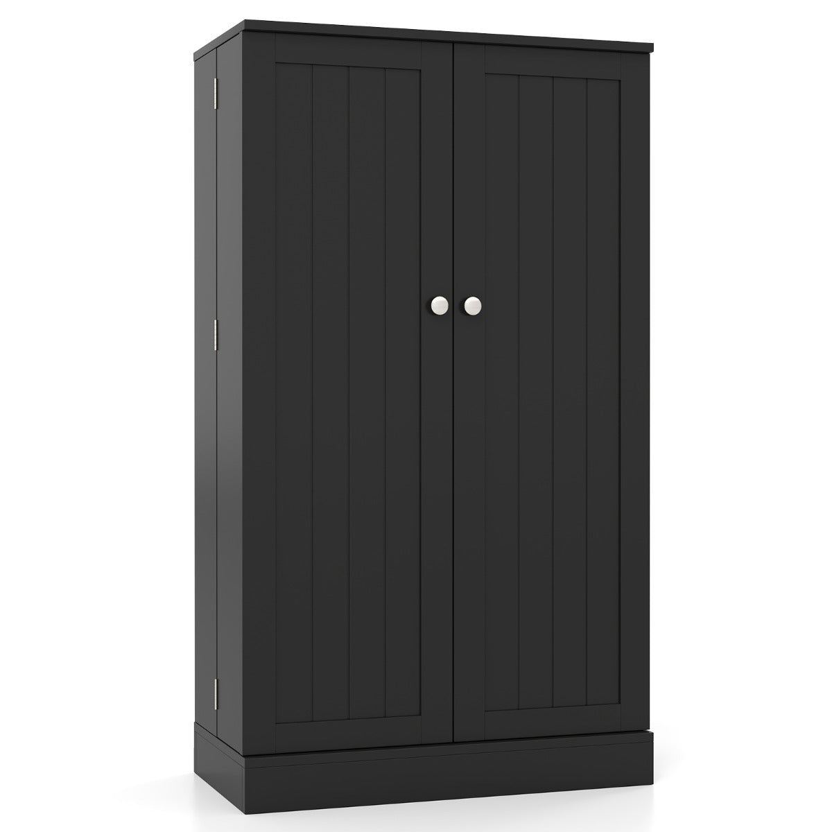 LIVSK Buffetkast - 5-laags met 6 Verstelbare Planken - Robuuste Constructie - Draagvermogen 115 kg - Zwart