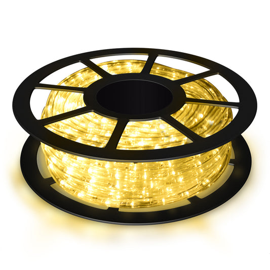 LIVSK 10M Touwlamp met 360 LED's - Flexibel en Weerbestendig - Voor Binnen en Buiten - Warm Wit