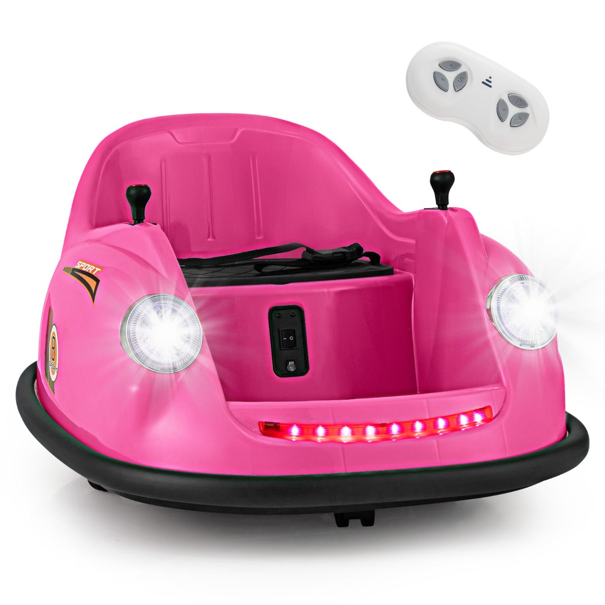 LIVSK Elektrische Botsauto voor Kinderen - Afstandsbediening - 360° Draaibaar - LED Verlichting - Voor 2-5 jaar - Marineblauw