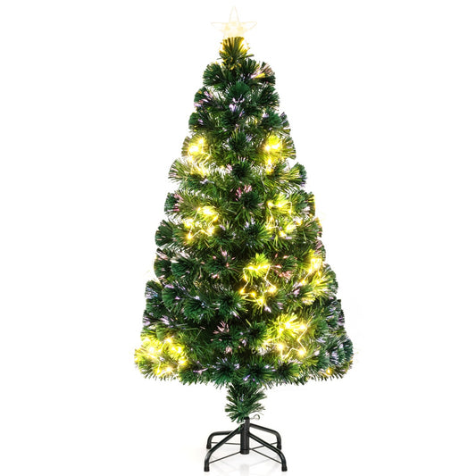 LIVSK Verlichte Kunstkerstboom - 18 Lichtstrips - Aanpasbare Vorm - Brandvertragend PVC - 60 x 120 cm - Groen