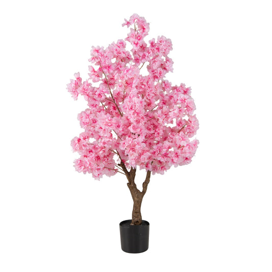 LIVSK Kunstmatige Kersenbloesemboom - Meerstammige - 96 Levendige Bloemen - Onderhoudsvriendelijk - Realistische Uiterstraling