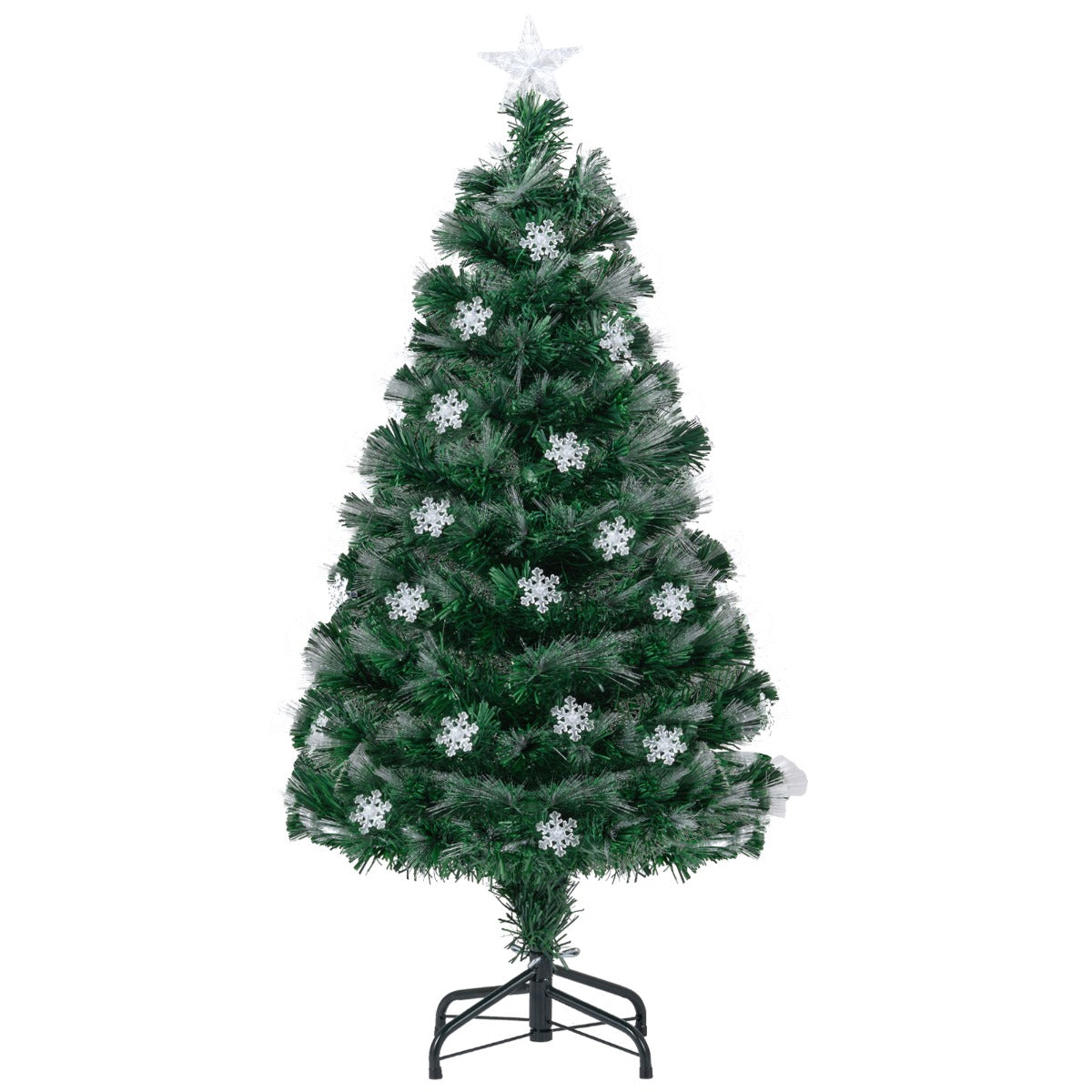 LIVSK Kunstkerstboom 120 cm - 130/170 Takpunten - LED Verlichting met 8 Modi - Brandveilig PVC - Groen