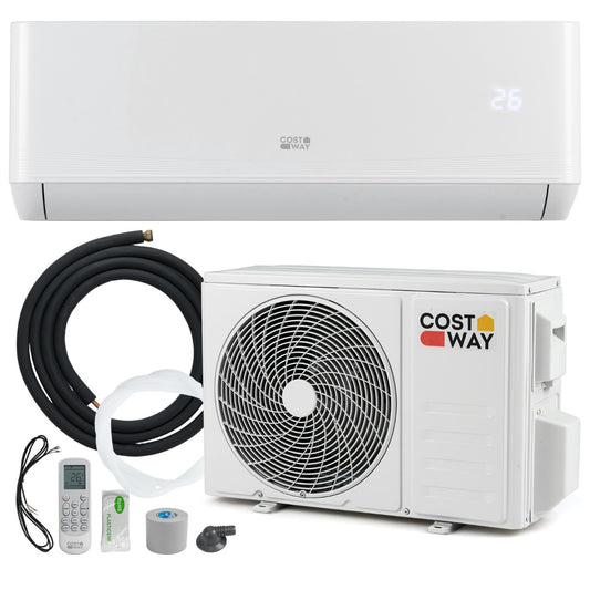 LIVSK Mini-Split Airconditioning - 12000 BTU - Koelen en Verwarmen tot 70 m² - A++ Energieklasse - Stil en Efficiënt - Wit