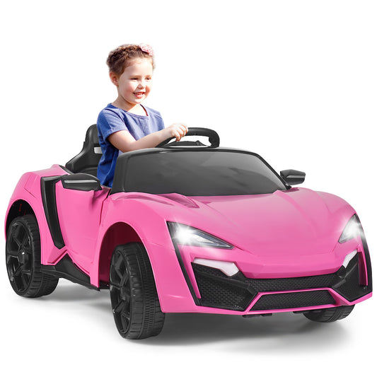 LIVSK Elektrische Kinderauto met Afstandsbediening - Veiligheidsgordel - LED Verlichting - Schokabsorberende Vering - 115 x 72 x