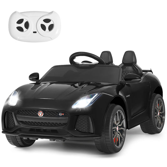 LIVSK Jaguar Kinderauto - Afstandsbediening - MP3/USB Aansluiting - Realistisch Ontwerp - Voor Kinderen tot 25 kg - Zwart