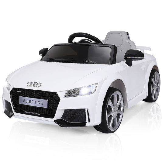 LIVSK Elektrische Kinderauto - Afstandsbediening - MP3 - 2 Motoren - Veiligheidsgordel - Voor 37-96 maanden - Wit