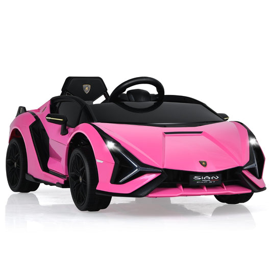 LIVSK Elektrische Kinderauto - Afstandsbediening - LED Koplampen - Veiligheidsgordel - Voor 3-8 jaar - Roze