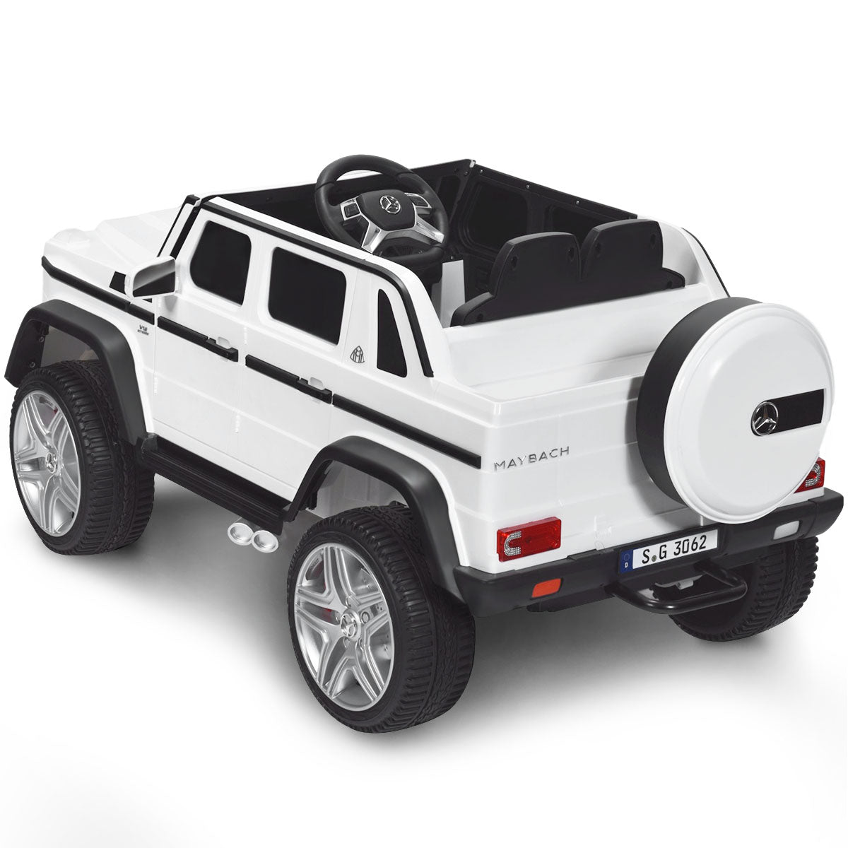 LIVSK Kinderauto met Afstandsbediening - Veiligheidsgordel - Zachte Start - Muziek - Voor Kinderen 3-8 Jaar - Wit