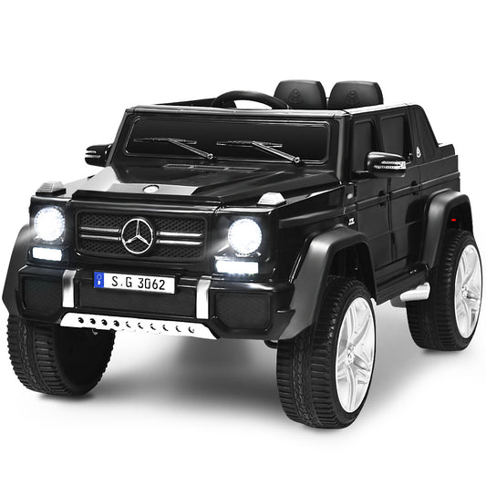 LIVSK Elektrische Ride-On Truck met Afstandsbediening - 3 Snelheden - Veiligheidsgordels - USB & TF - Voor 3-8 jaar - Zwart